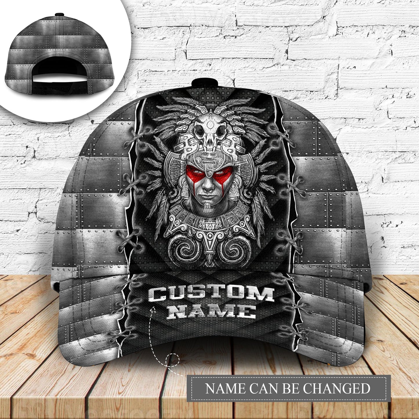 Aztec Warrior Metal Personalized – Classic Cap