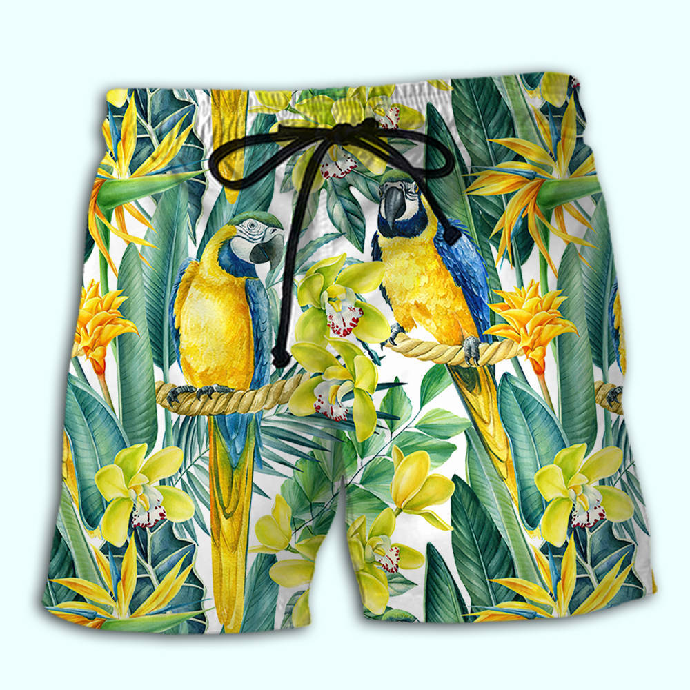 Parrot Tropical Floral Cool Life – Beach Short