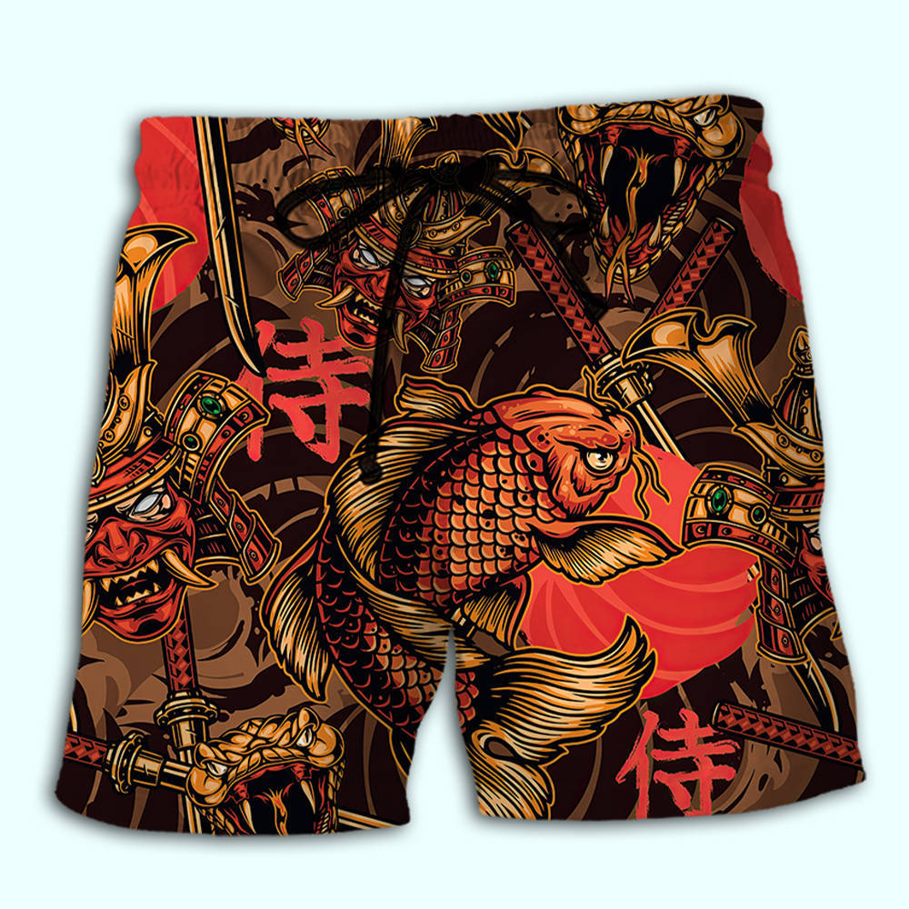 Samurai Japan Strong Red Style - Beach Short
