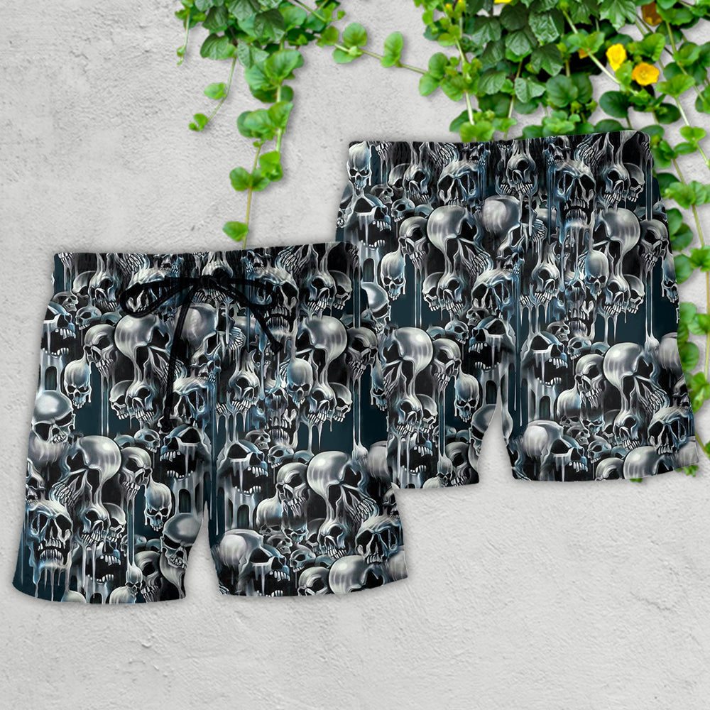 Skull It's Hot in Here - Beach Short - Owls Matrix LTD