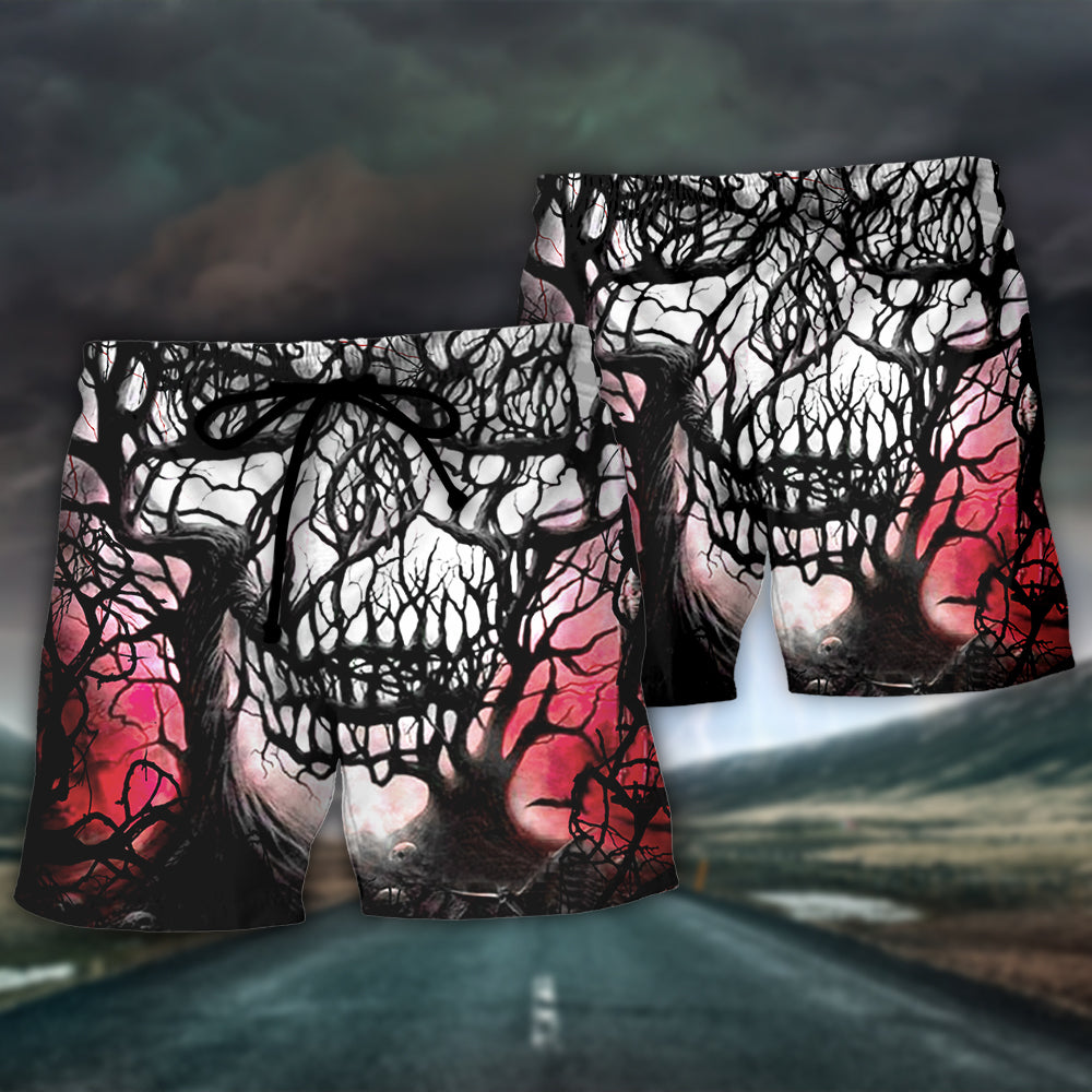 Skull Loyalty Message About Standing Together Through Hard Times – Beach Short