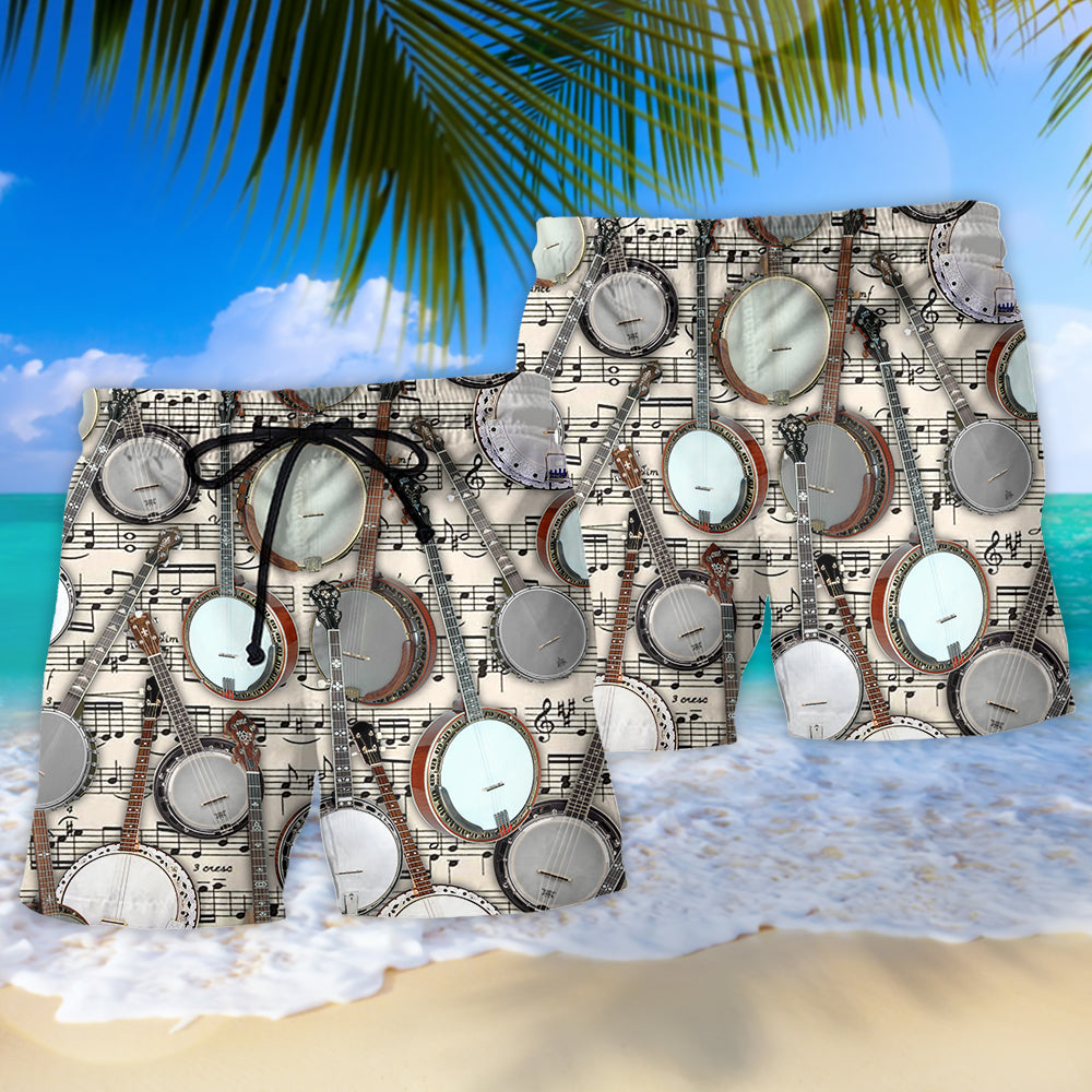 Banjo Music Lover Life Is Better – Beach Short