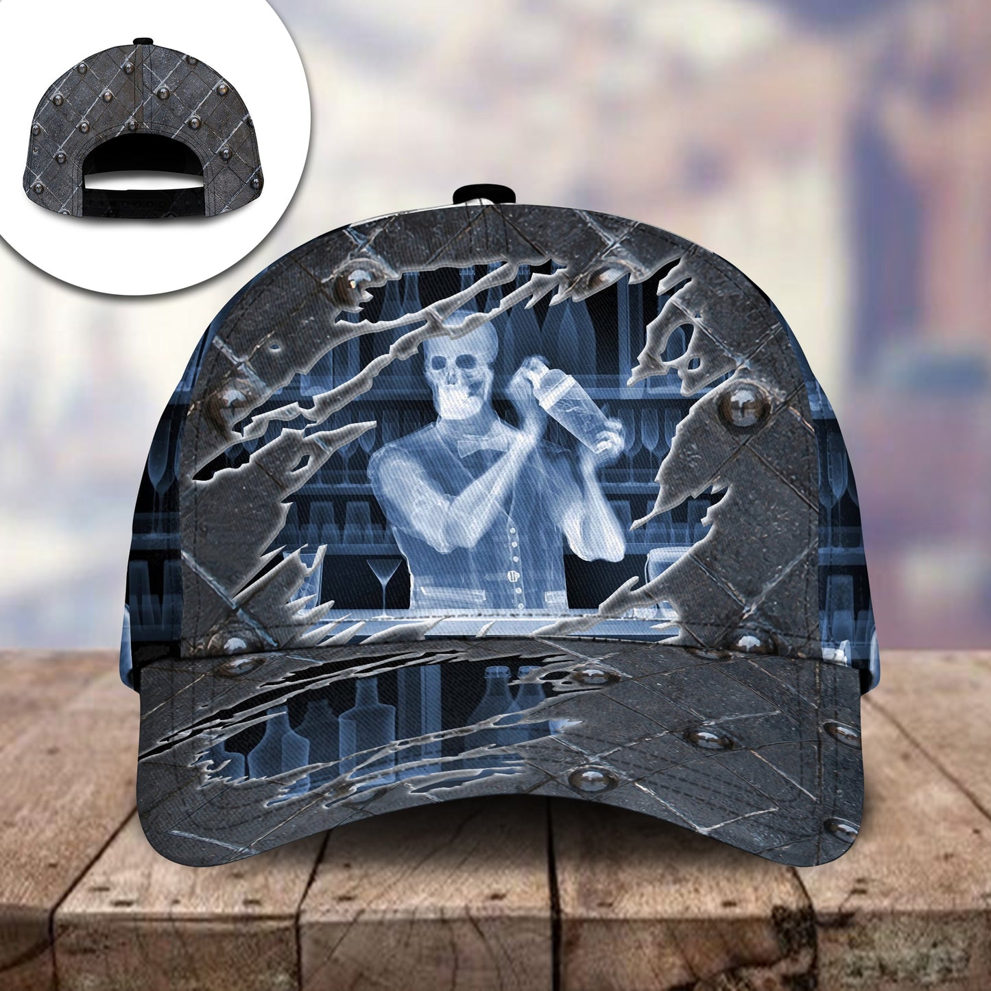 Bartender Skull Bar Lover Style – Classic Cap