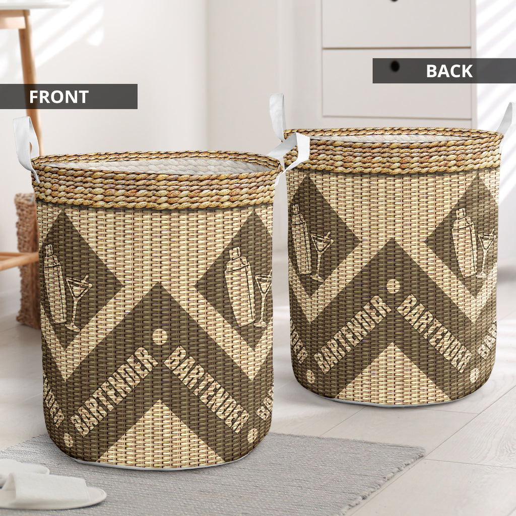 Bartender Wickerwork - Laundry Basket - Owls Matrix LTD