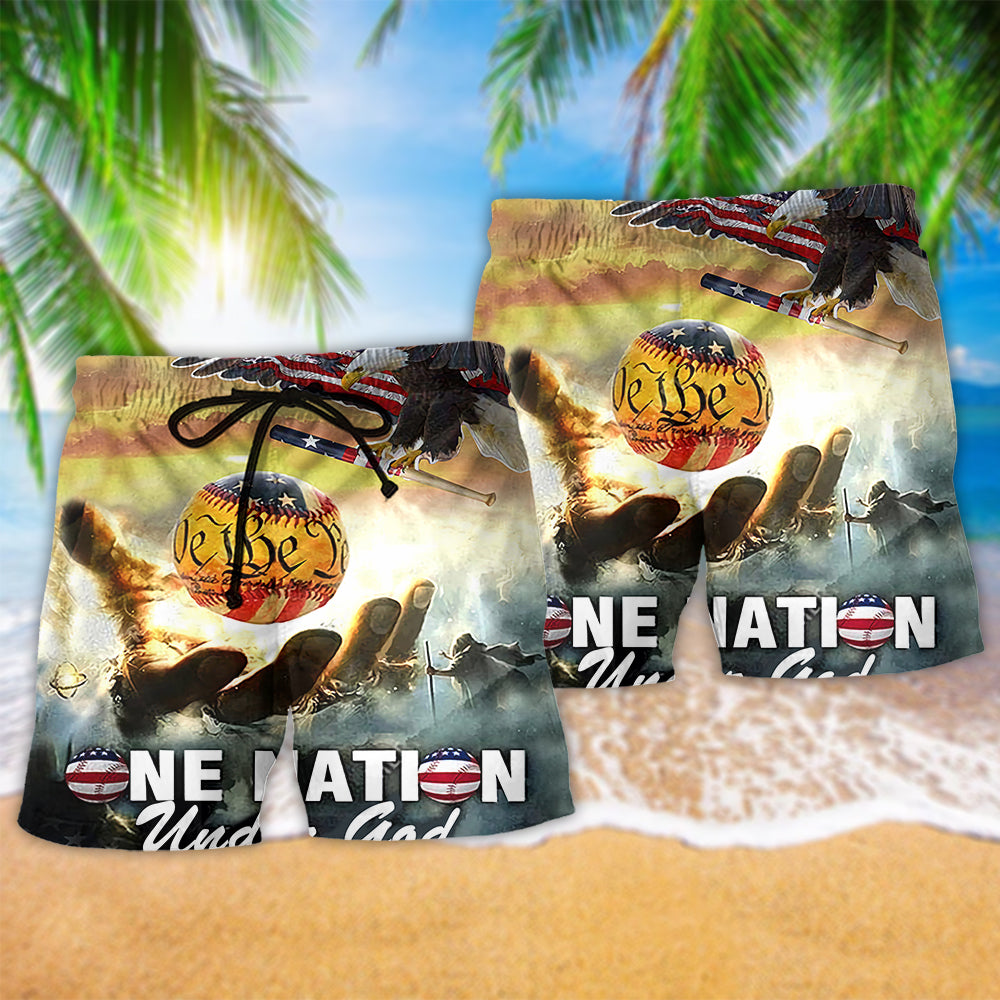 Vintage Baseball Faith And Unity – Beach Short