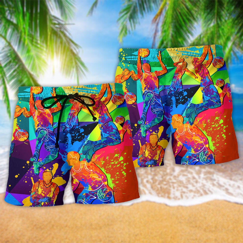 Basketball Love Colorful Energy – Beach Short