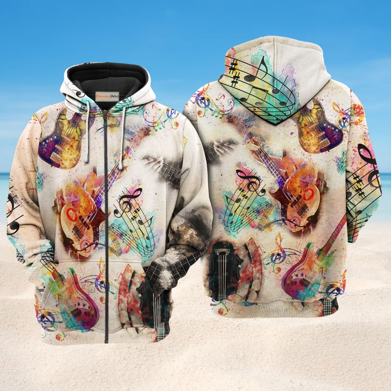 Bass Guitar Way Cooler Quote Art – 3D Hoodie