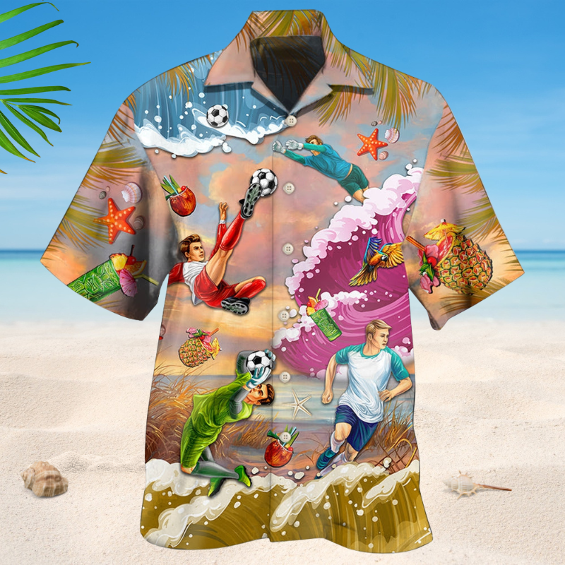Beach Soccer Summer Style – Hawaiian Shirt