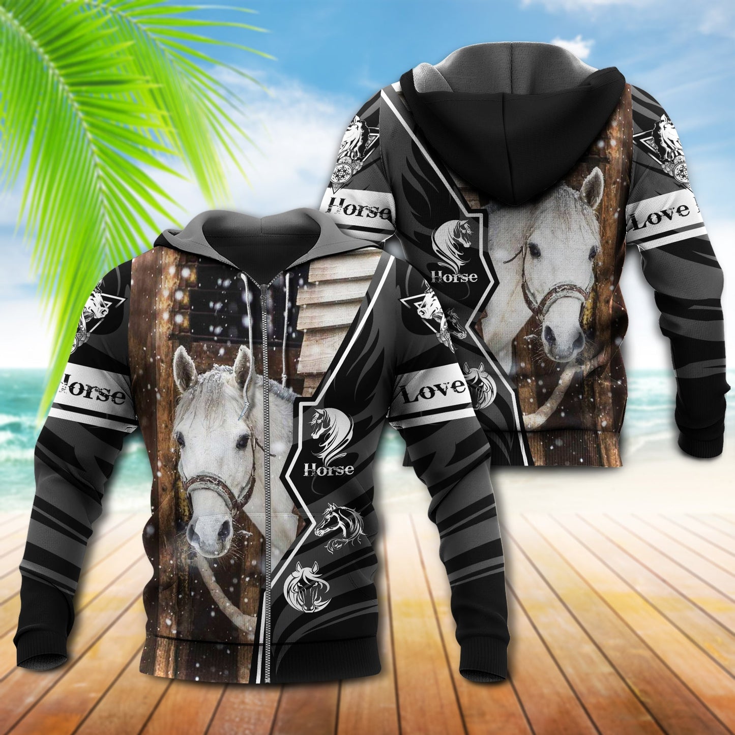 Beautiful Horse Love Style - 3D Hoodie4