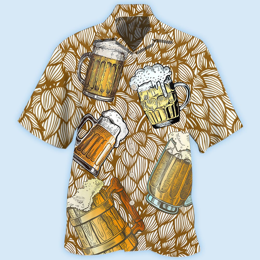 Beer Basic Pattern – Hawaiian Shirt