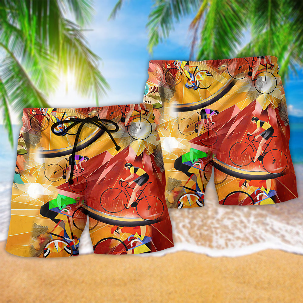 Real Men Ride Bicycles Art – Beach Short