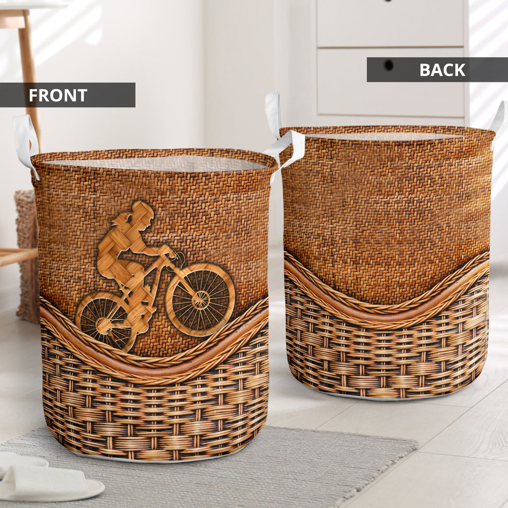 Bike Rattan Teaxture Lover - Laundry Basket - Owls Matrix LTD