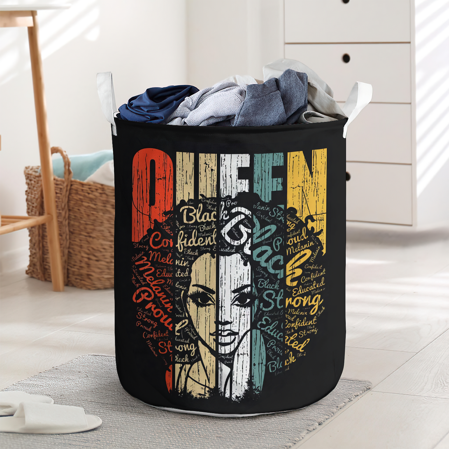 Strong black woman queen confident - Laundry basket - LAUB10NGC280222-Owls Matrix