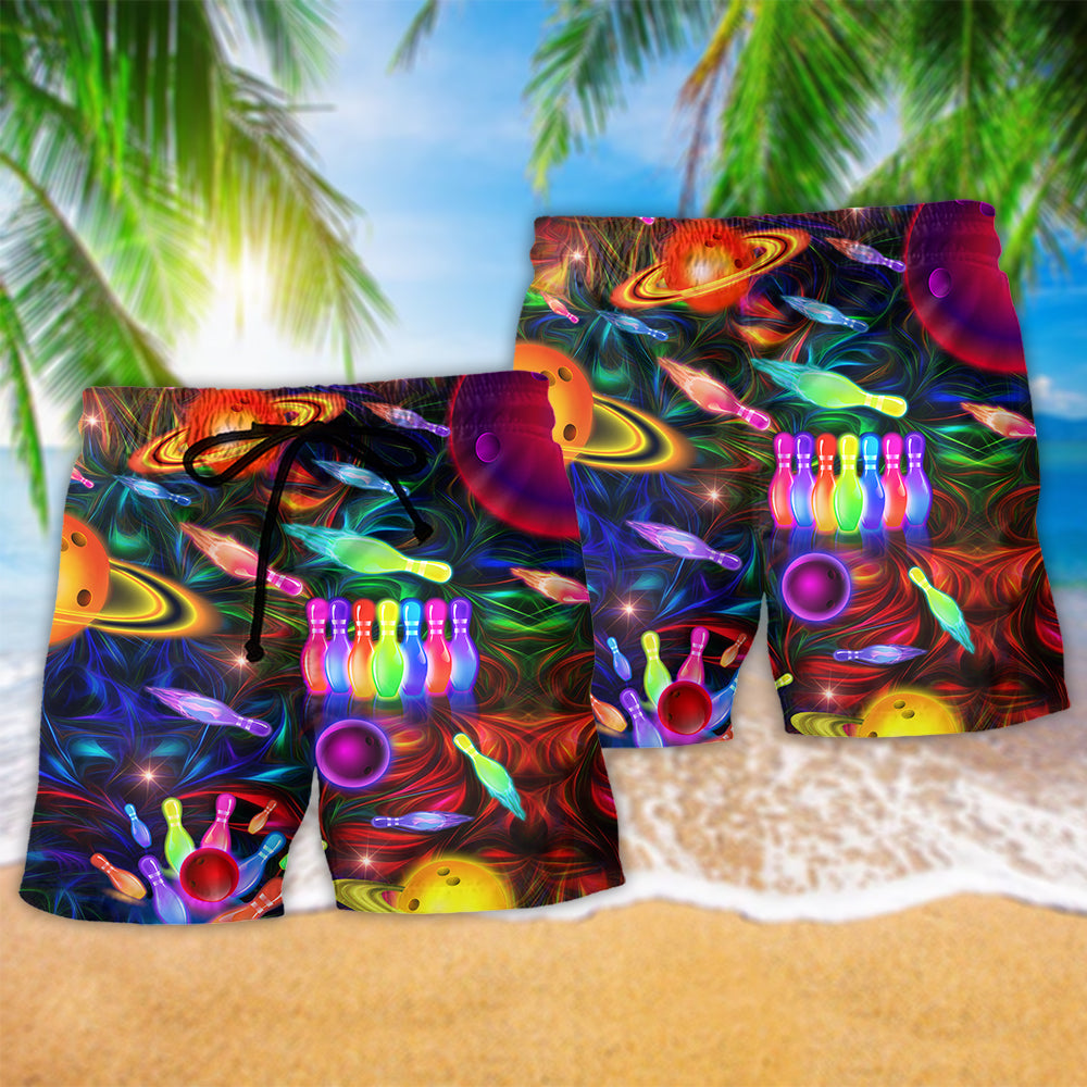 Bowling Galaxy Strike Color - Beach Short