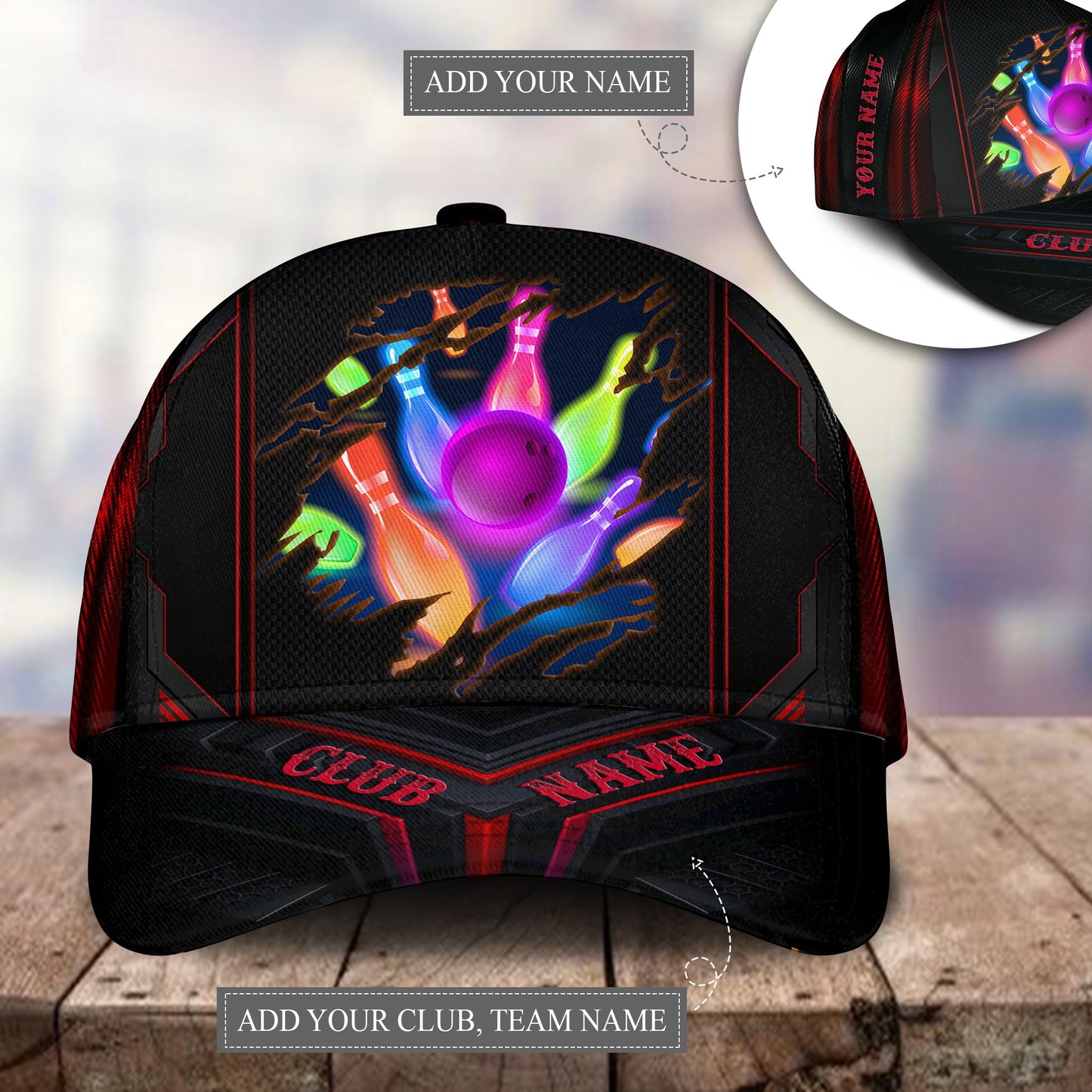 Bowling Team Personalized – Classic Cap