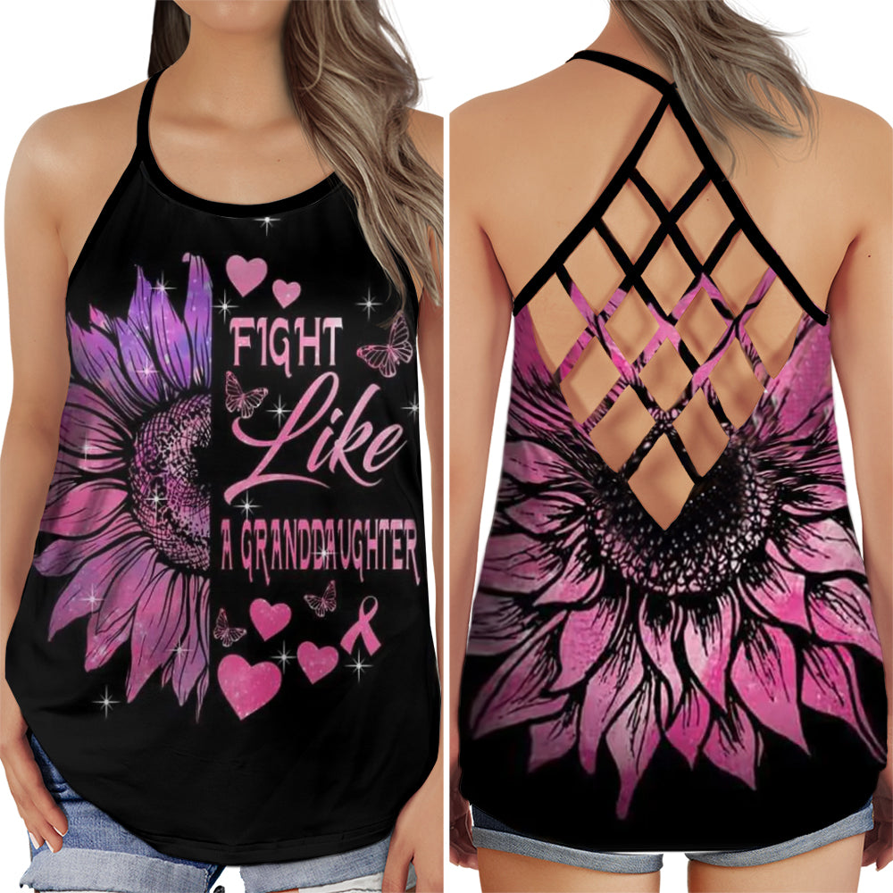 Breast Cancer Awareness Fight Like A Granddaughter Edition – Hollow Tank Top