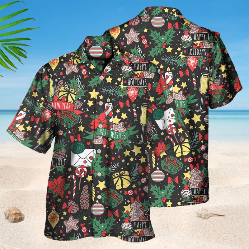 Breast Cancer Christmas Style – Hawaiian Shirt
