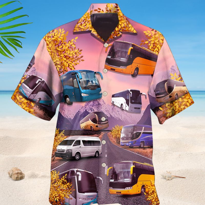 Bus Driver Purple Style – Hawaiian Shirt