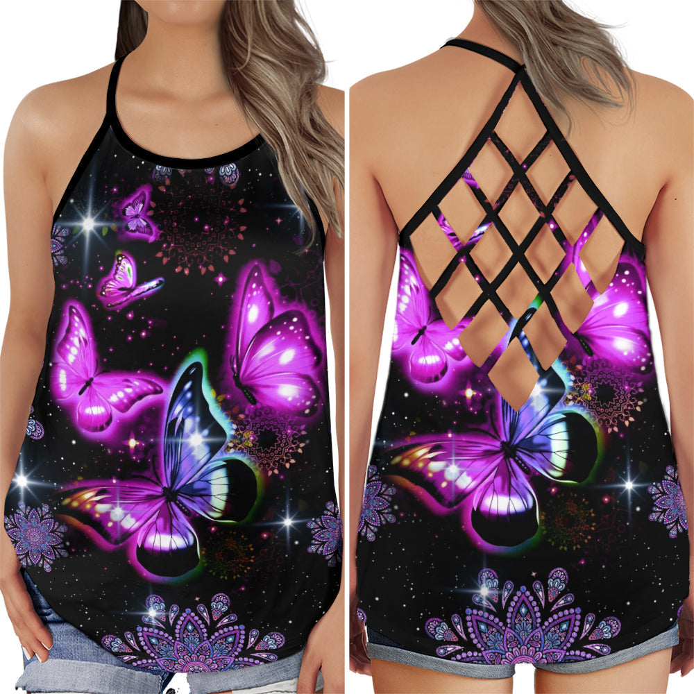 Butterfly Everyday Beauty Vibes - Hollow Tank Top