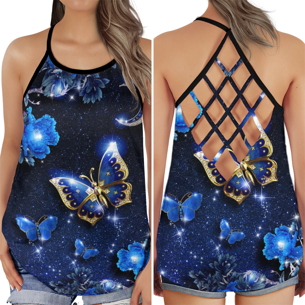 Butterfly Dream Night Vibes - Hollow Tank Top