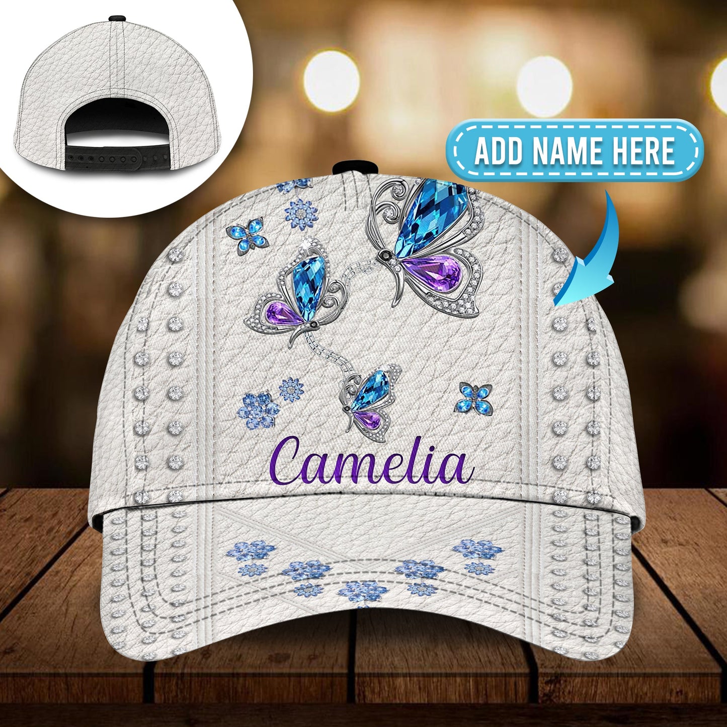 Butterfly Jewelry Style Personalized – Classic Cap