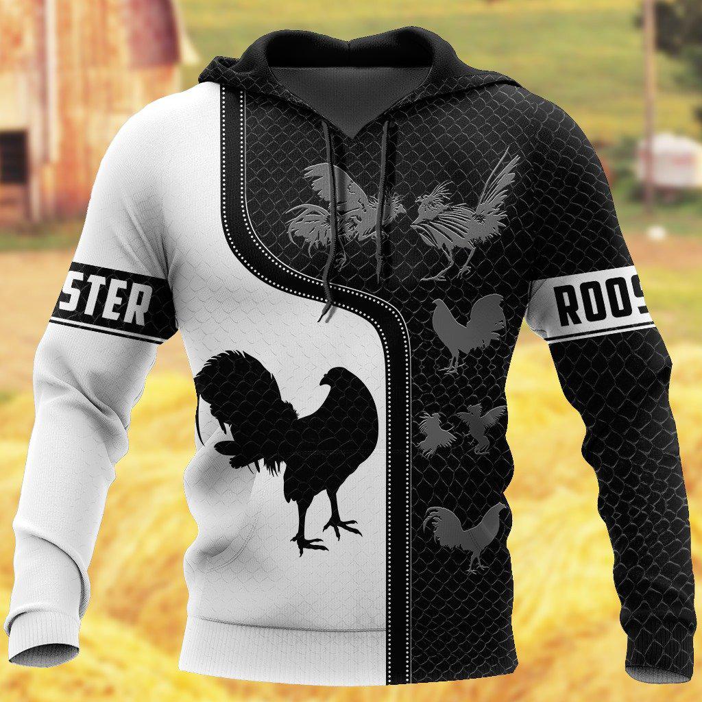 Farm Rooster Amazing Art – 3D Hoodie