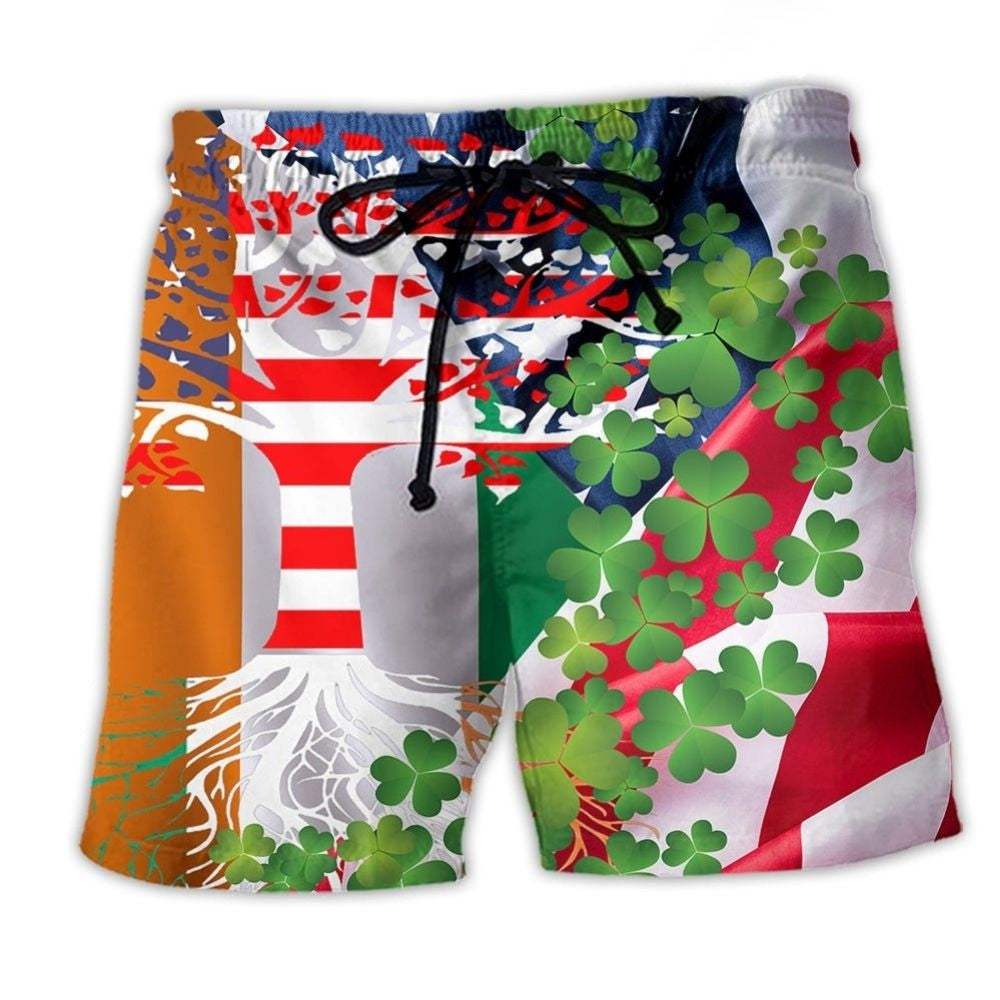 Irish Heritage Independence Theme Art – Beach Short