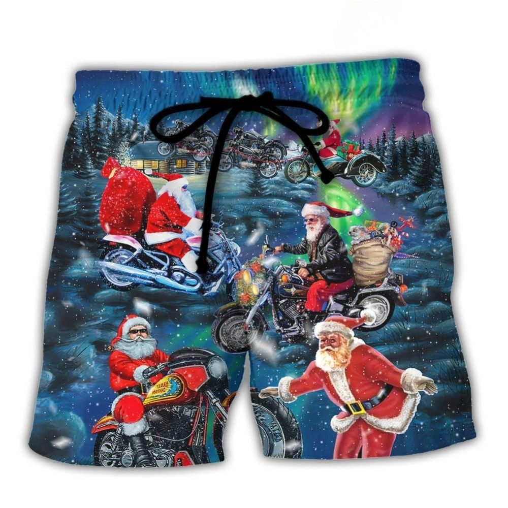 Crazy Santa Biker Christmas Ride – Beach Short