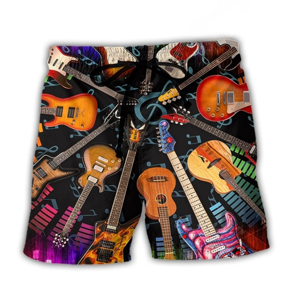Guitar Love Music Lifestyle Art – Beach Short