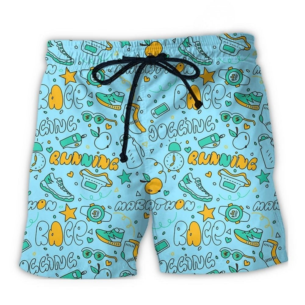 Marathon Lovely Running Art – Beach Short