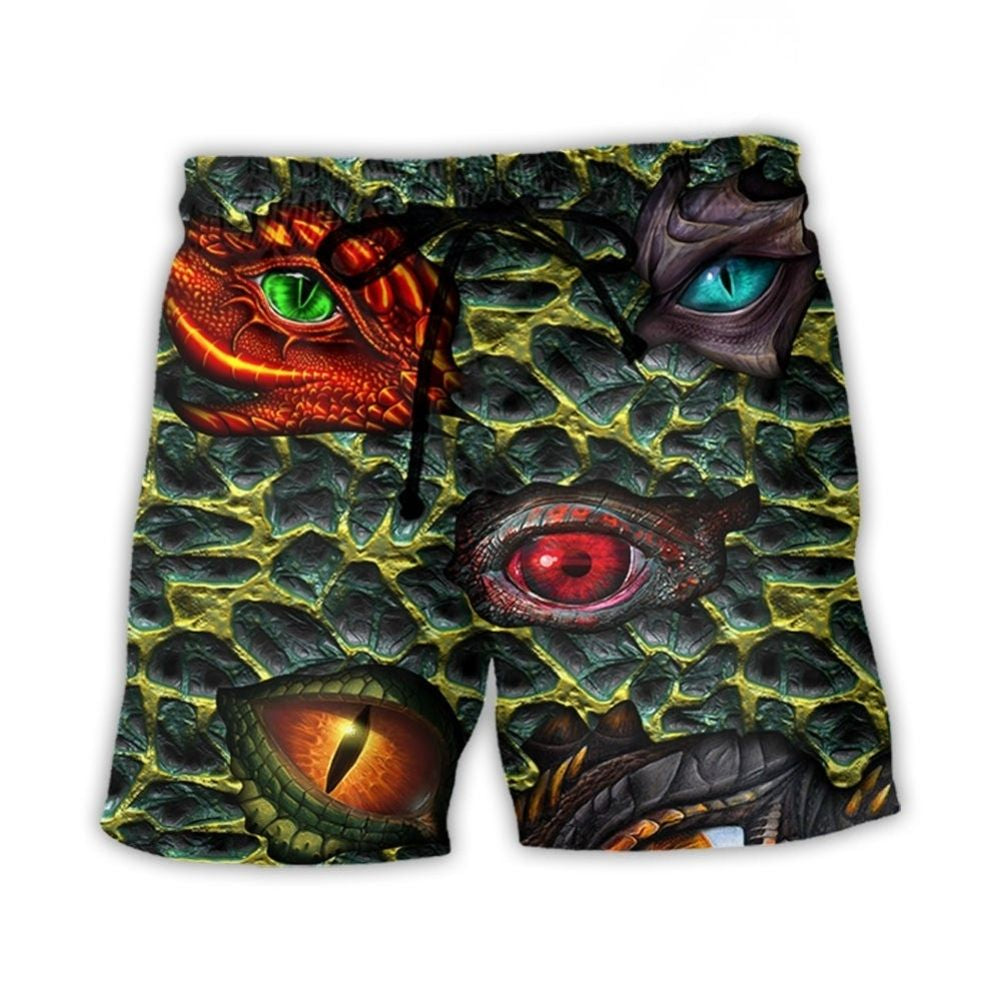 Dragon Eye Fantasy Power Art – Beach Short