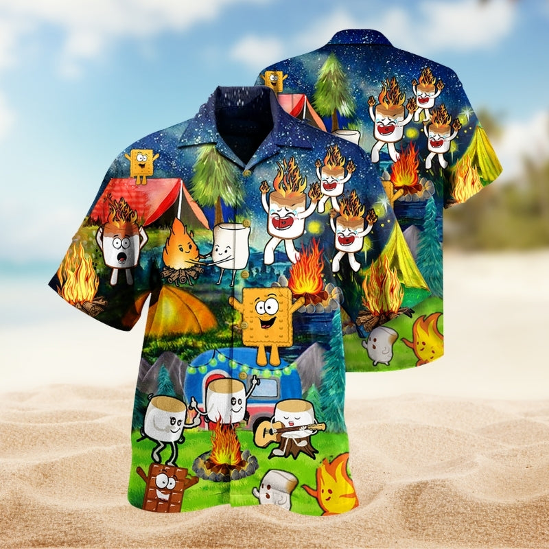 Camping Chocolate Marshmallow Limited Edition – Hawaiian Shirt