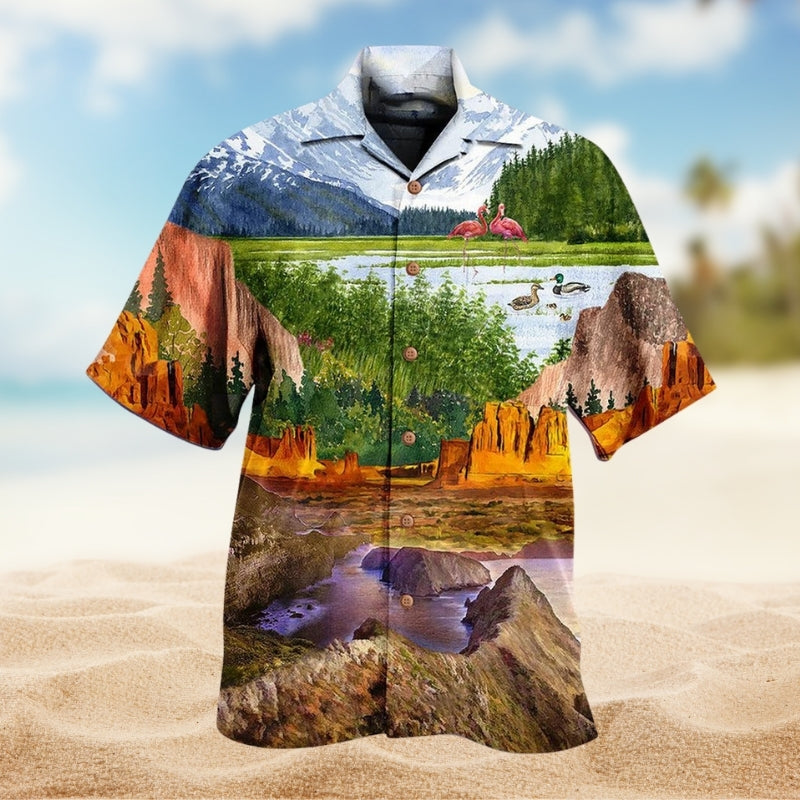 Camping Love Flamingo Limited Edition – Hawaiian Shirt