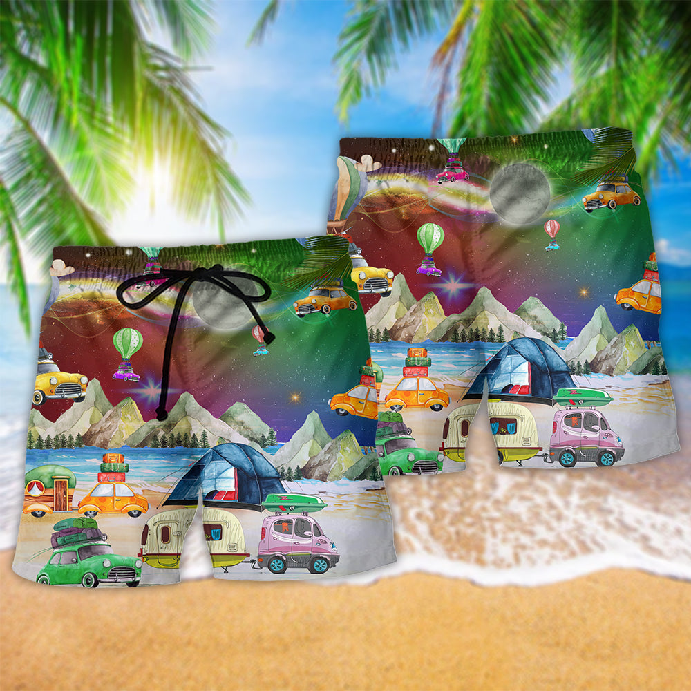 Christmas Camping Night – Beach Short