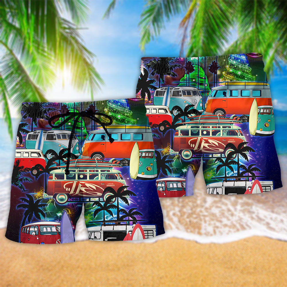 Camping Van Merry Christmas Holiday – Beach Short