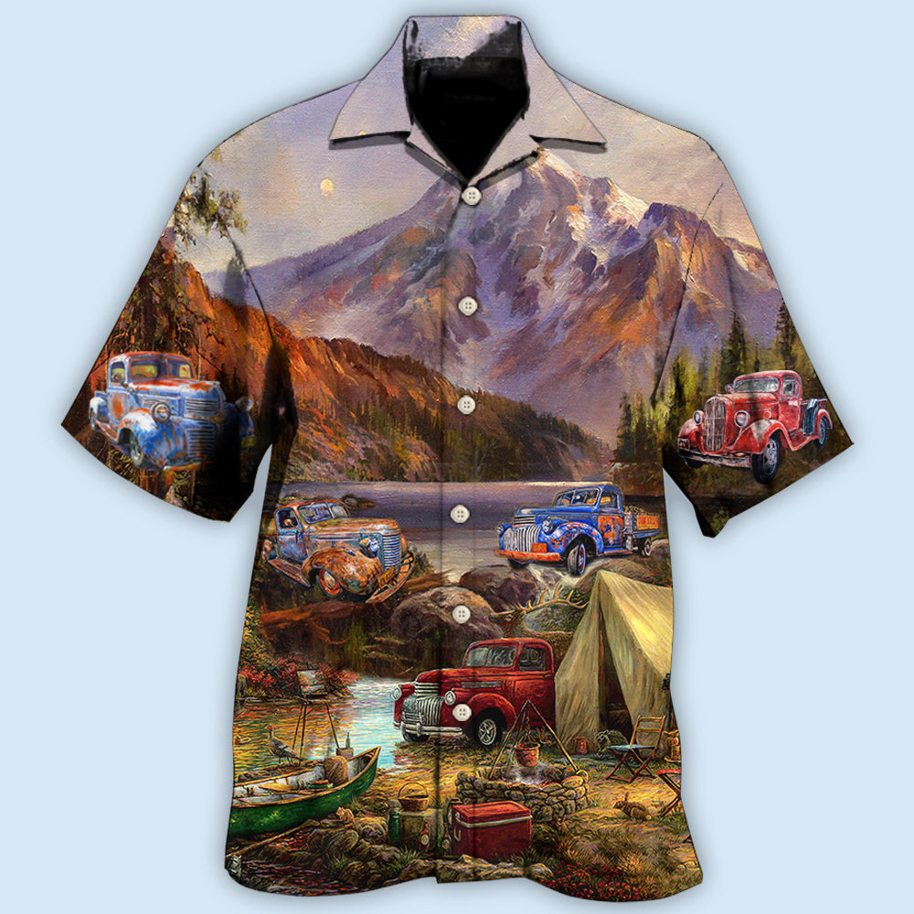 Camping Car Mountain Outdoor Style – Hawaiian Shirt