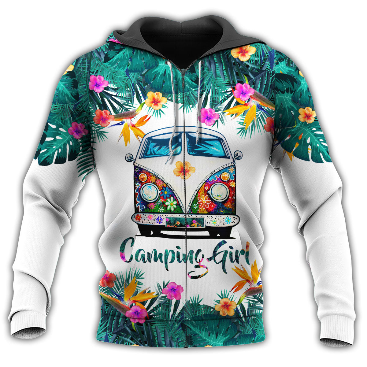 Camping Girl Loves Camping - 3D Hoodie2