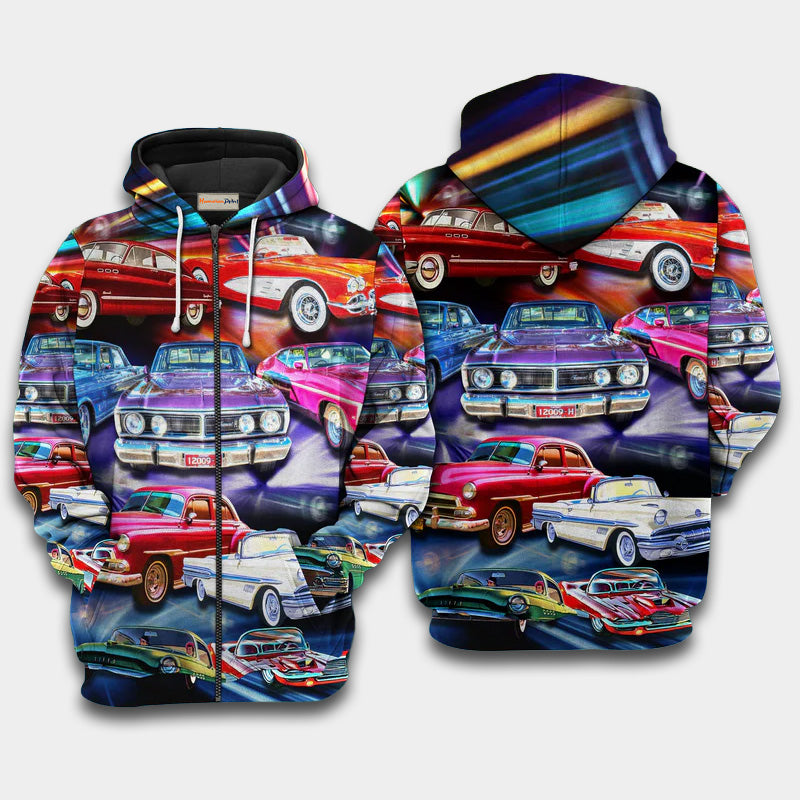 Car Color Mix Art – 3D Hoodie