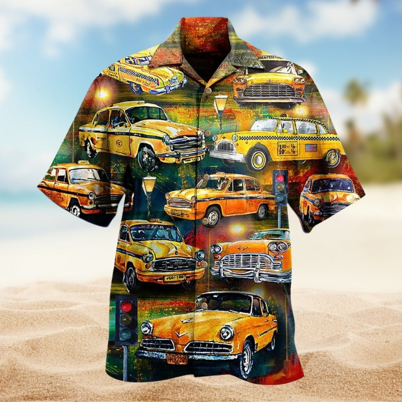 Car Yellow Vintage Limited Edition – Hawaiian Shirt
