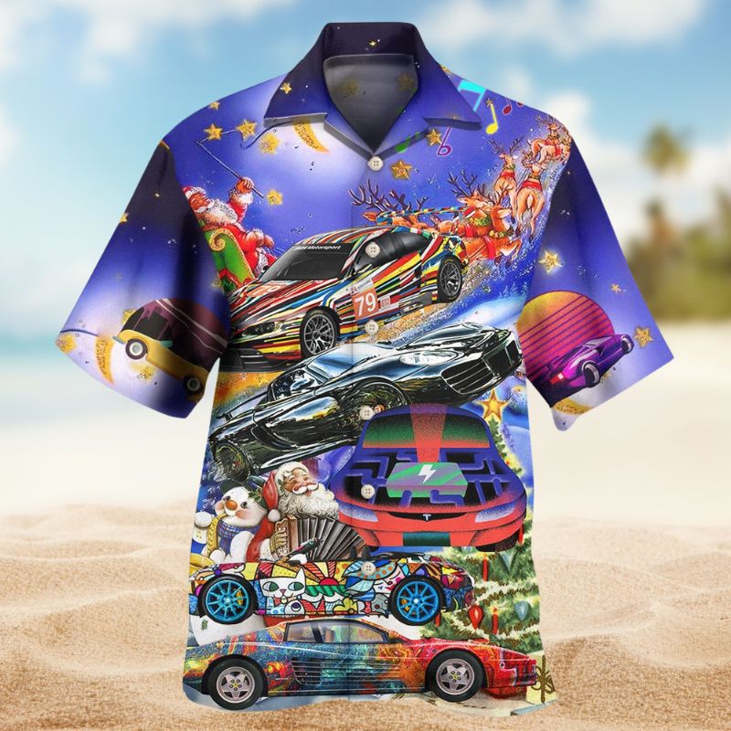 Car Funny Christmas Style – Hawaiian Shirt