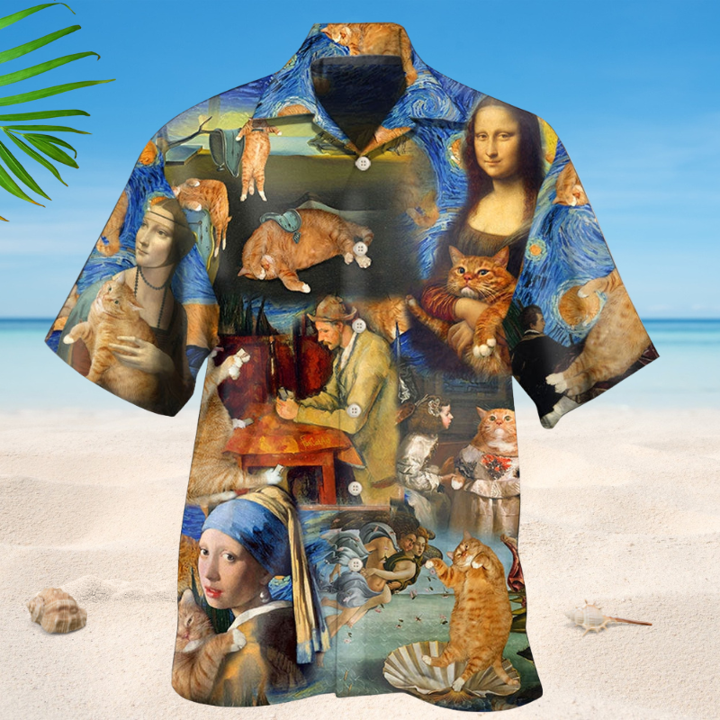 Cat Lover Art Style – Hawaiian Shirt