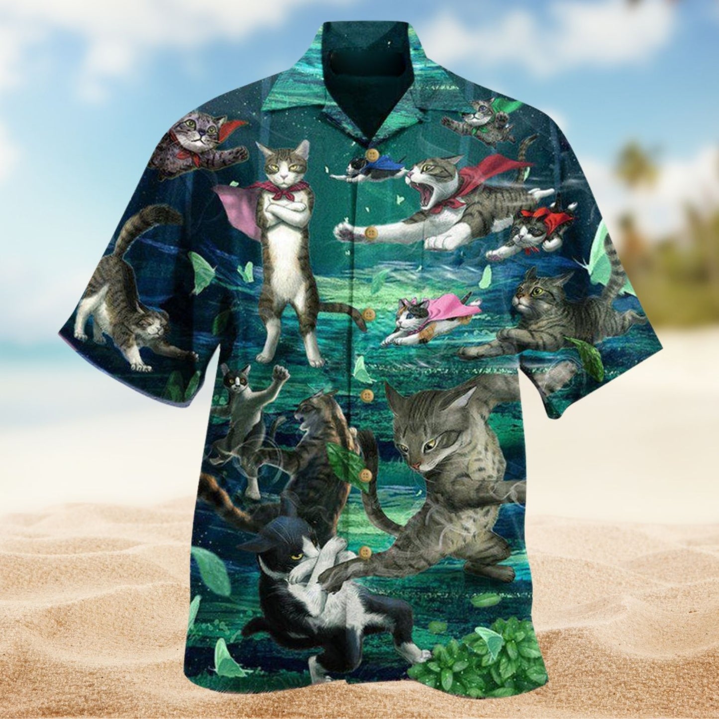 Cats Epic Fight Edition - Hawaiian Shirt