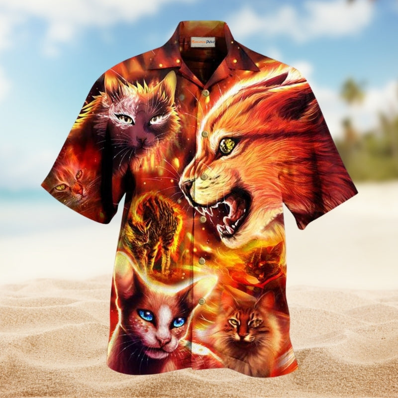 Cats Play Fire Limited Edition – Hawaiian Shirt