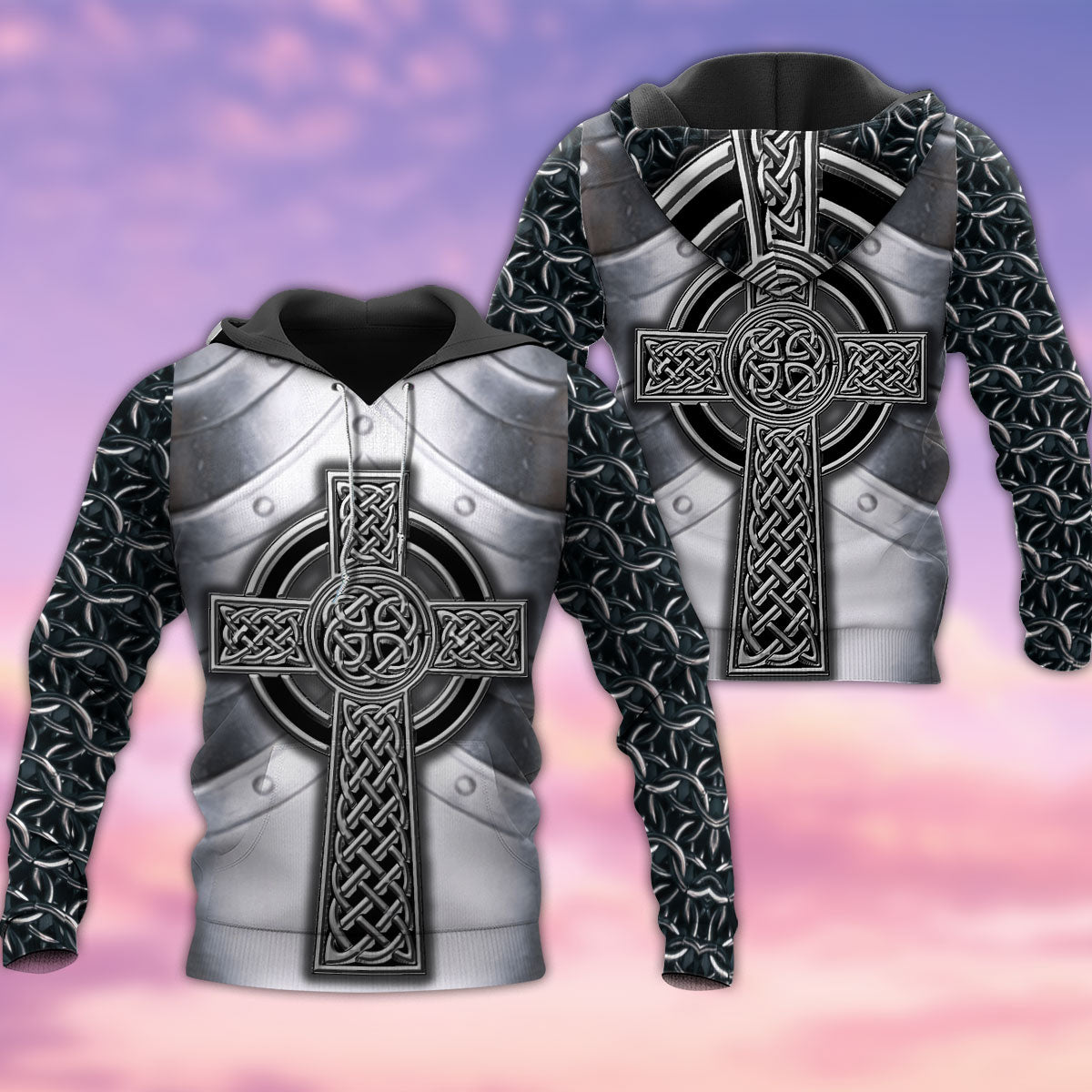 Celtic Armor Irish Metal Style - 3D Hoodie3