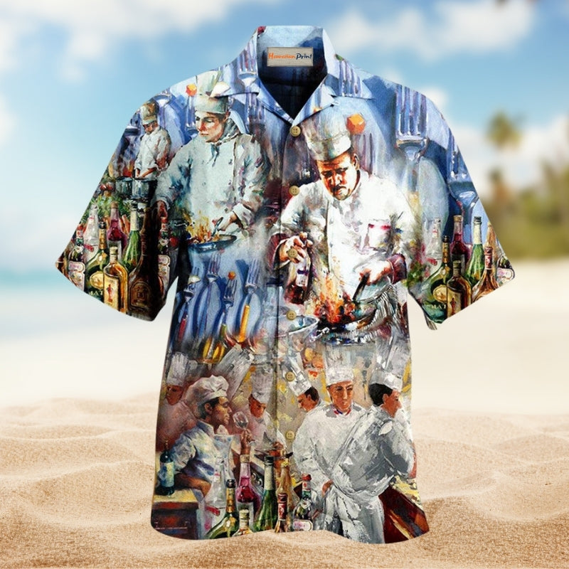 Chefs Are Made To Make Magic With Knives And Fire Limited Edition – Hawaiian Shirt