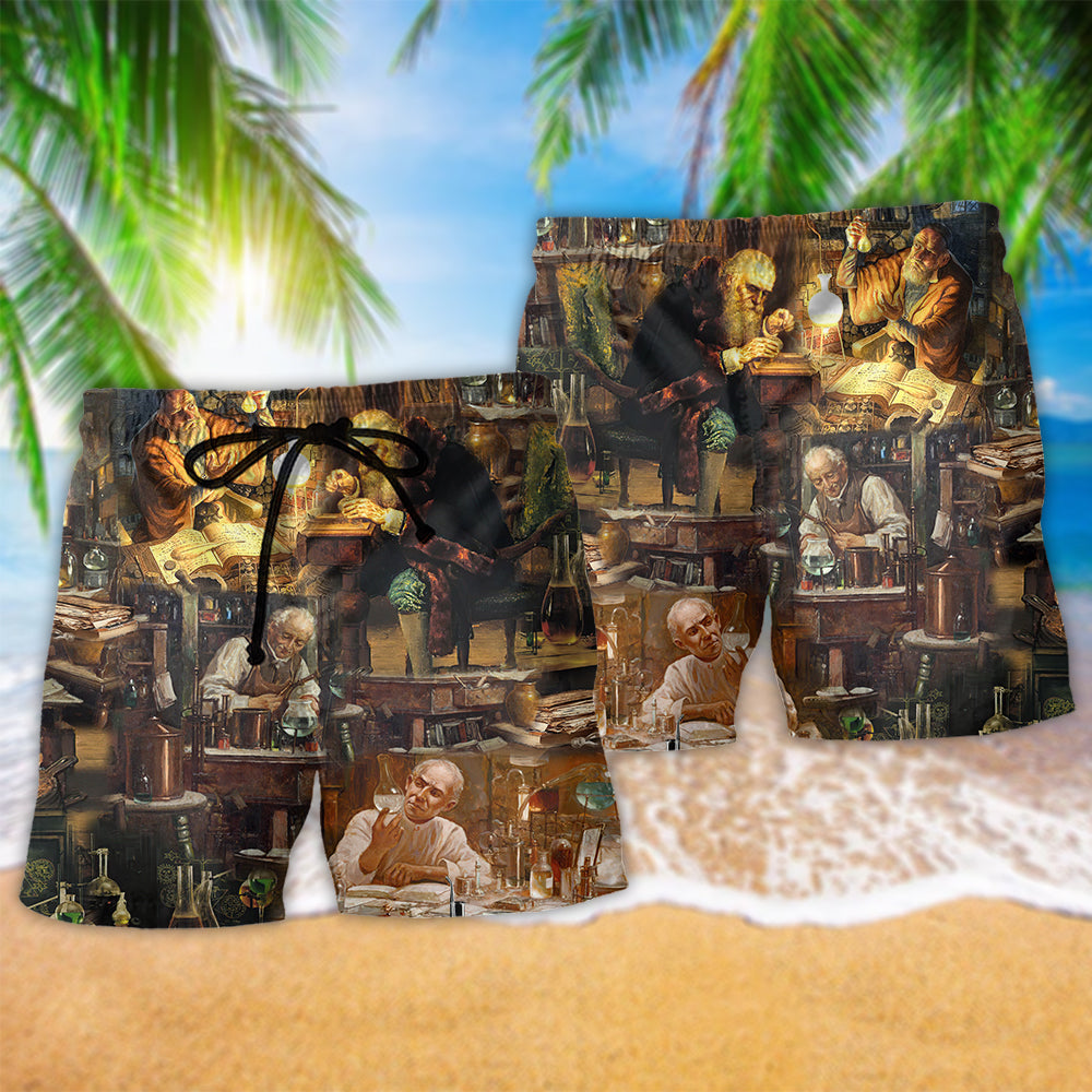 You Can’t Fake Chemistry Retro Design – Beach Short