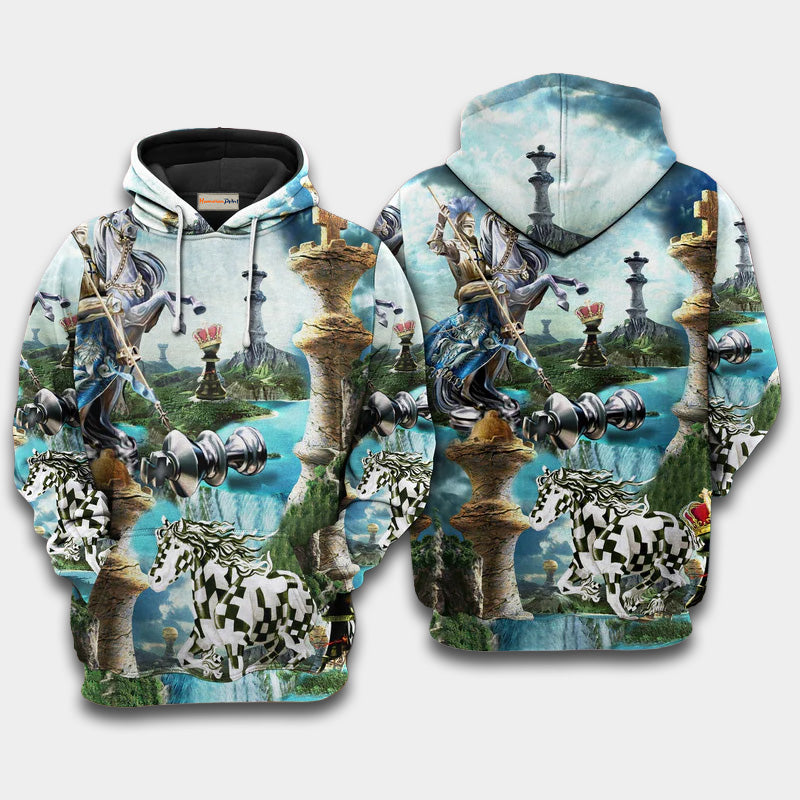 Chess Is Life Art – 3D Hoodie