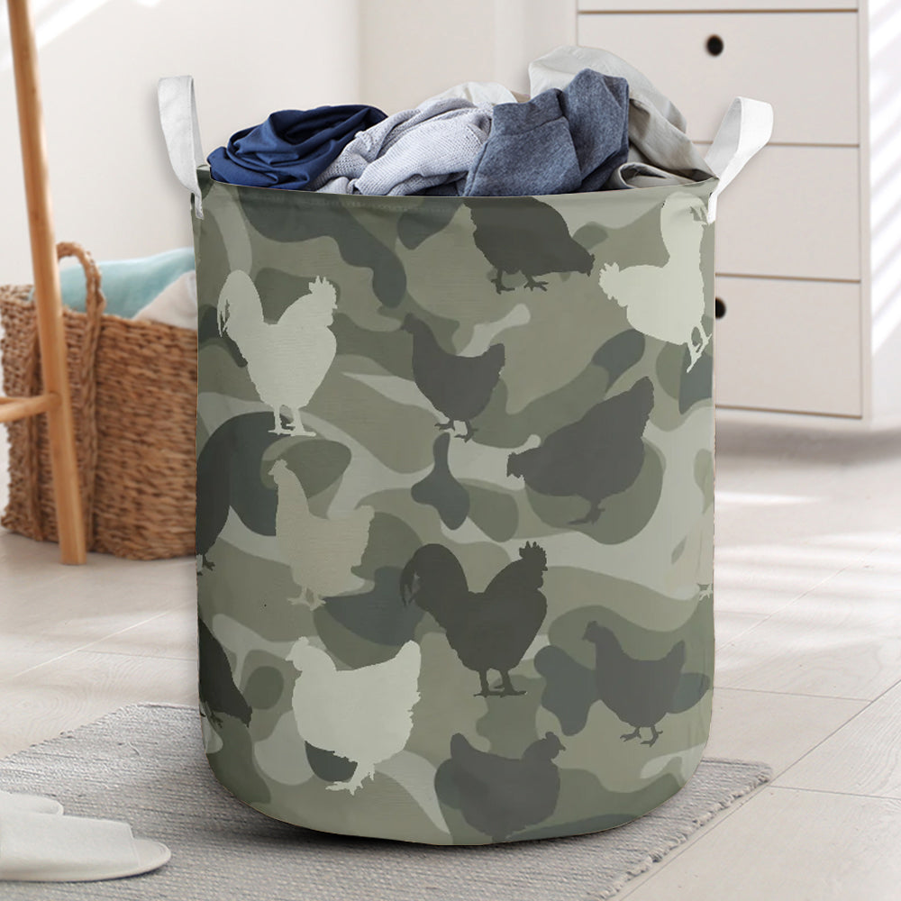 Chicken Camo Style - Laundry Basket - Owls Matrix LTD
