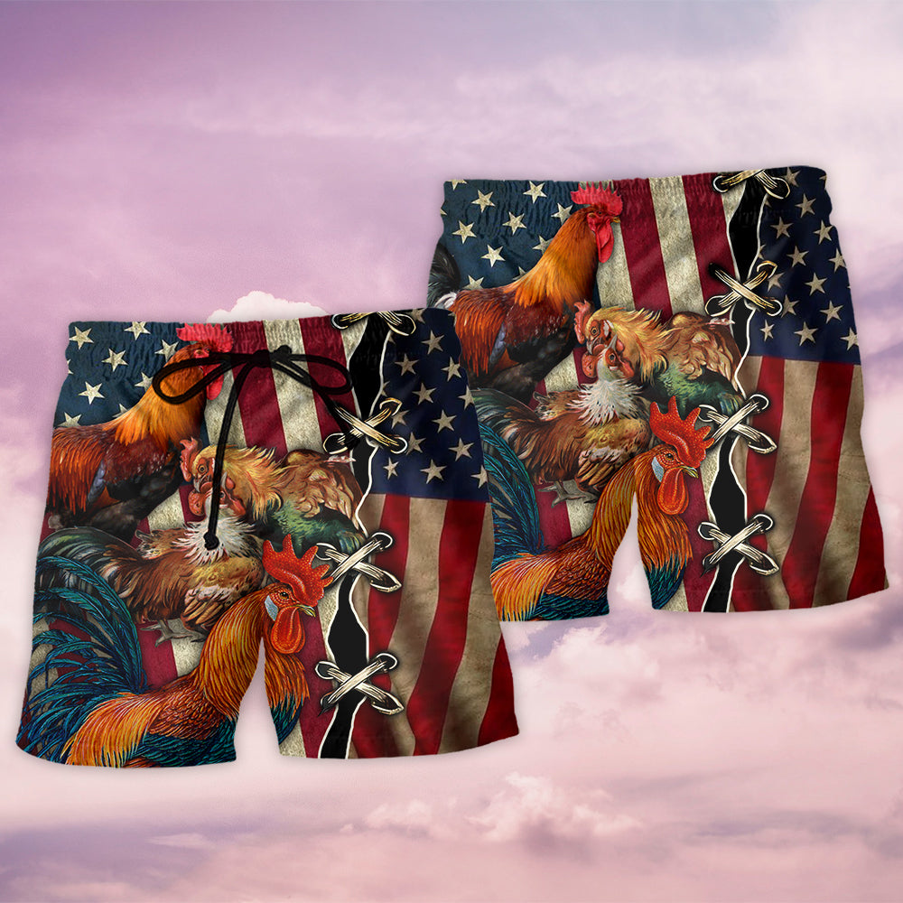 Chicken Independence Day Celebration – Beach Short