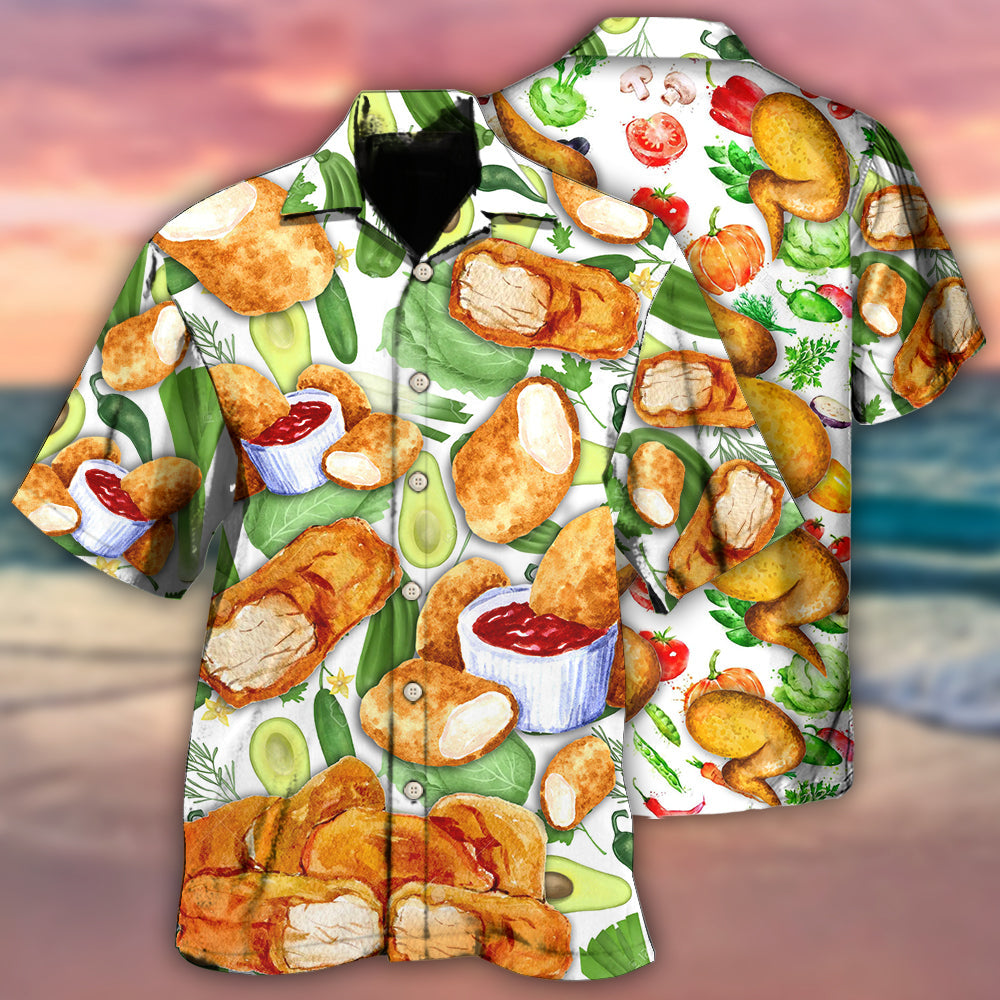 Chicken Nugget Make Me Happy Style – Hawaiian Shirt